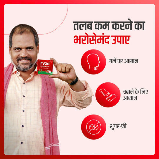 RYZE गम्स रॉयल पान फ्लेवर - 2mg