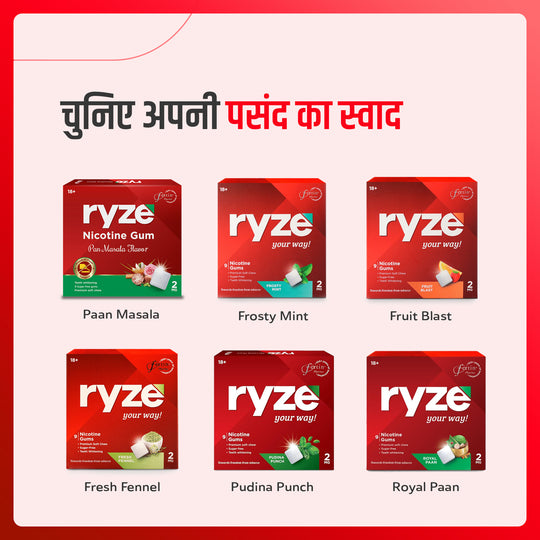 RYZE गम्स फ्लेवर्ड पान फ्लेवर - 2mg