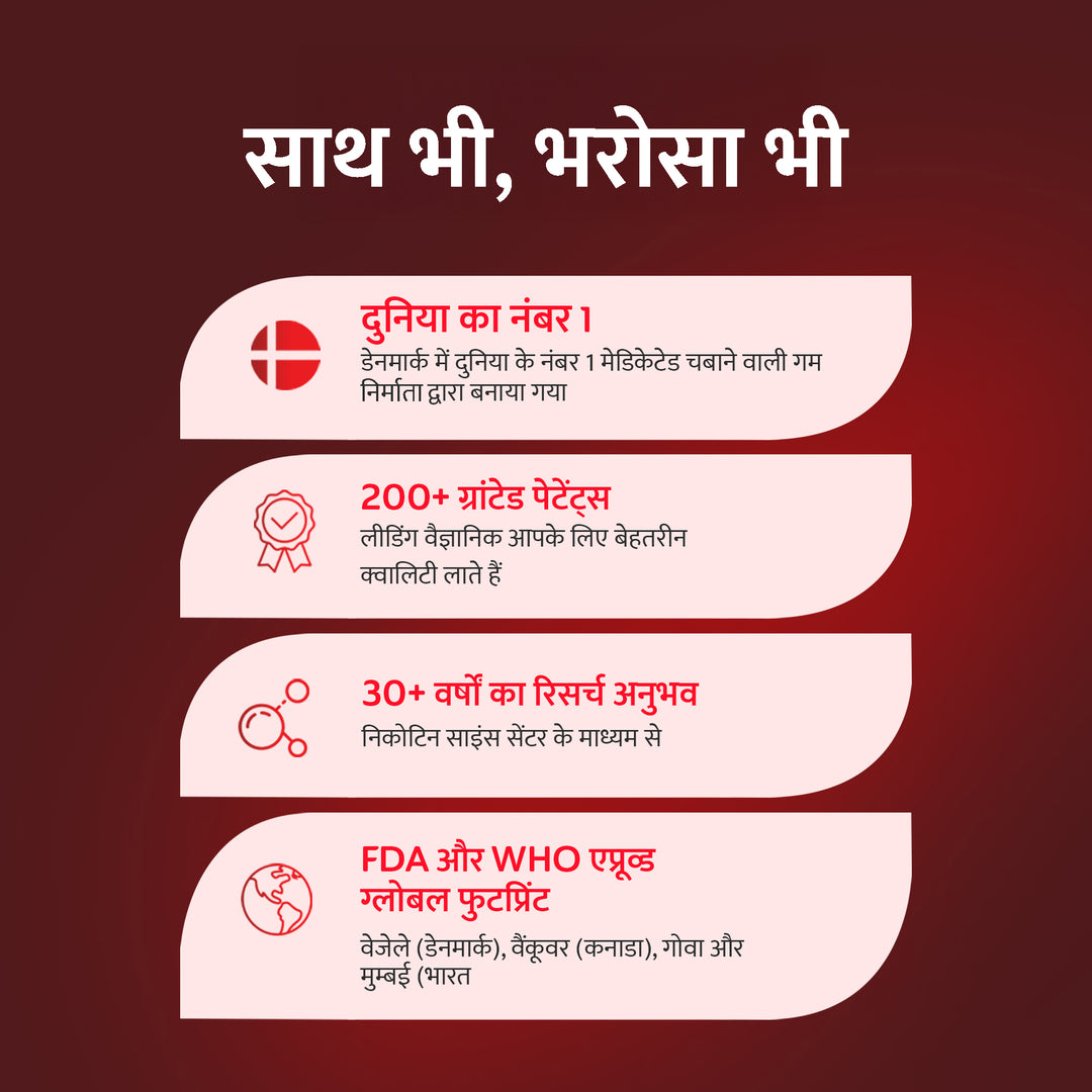RYZE गम - कोला फ्लेवर - 2 mg