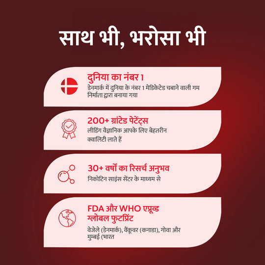 RYZE गम - कोला फ्लेवर - 2 mg