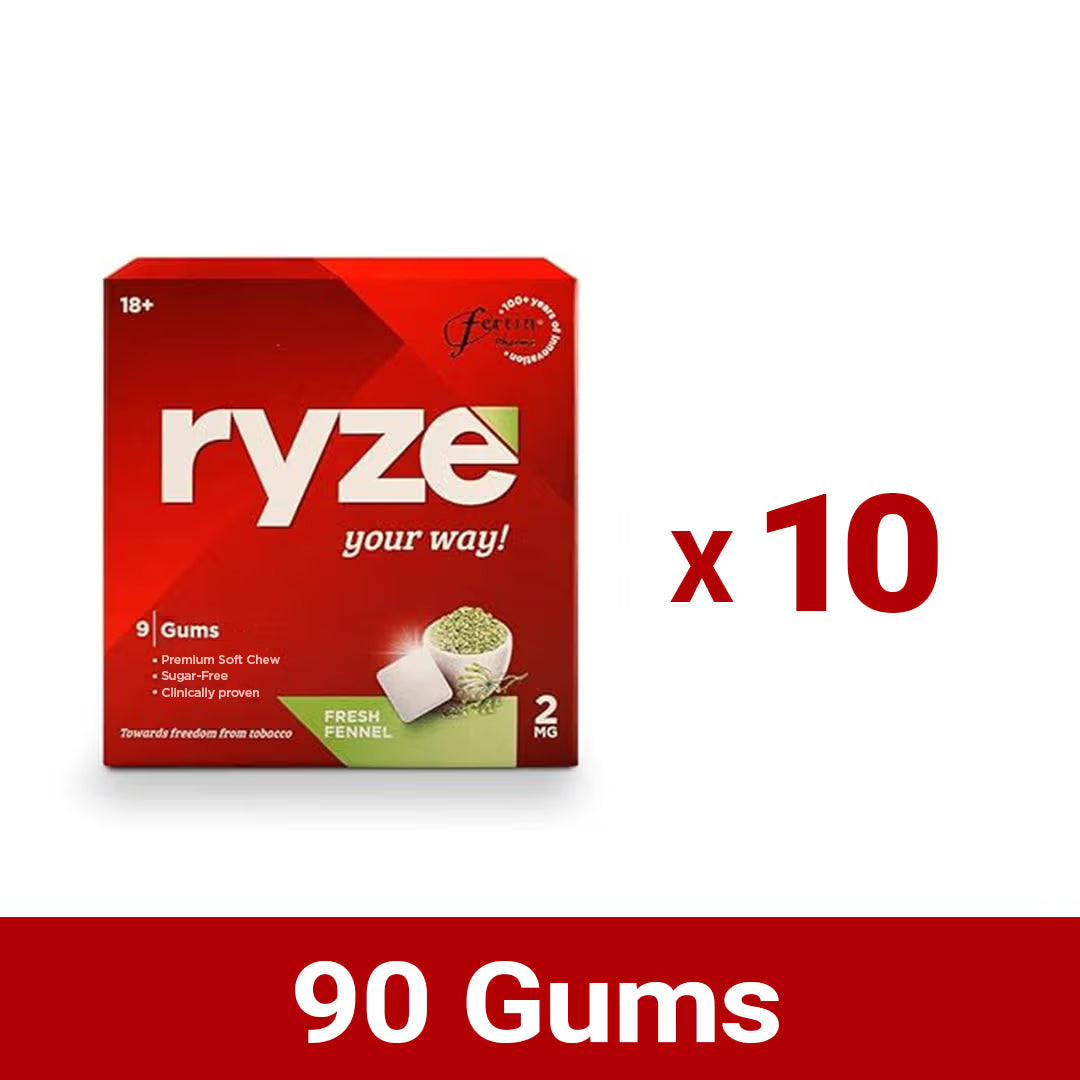 RYZE गम्स फ्रेश फेनेल फ्लेवर - 2mg