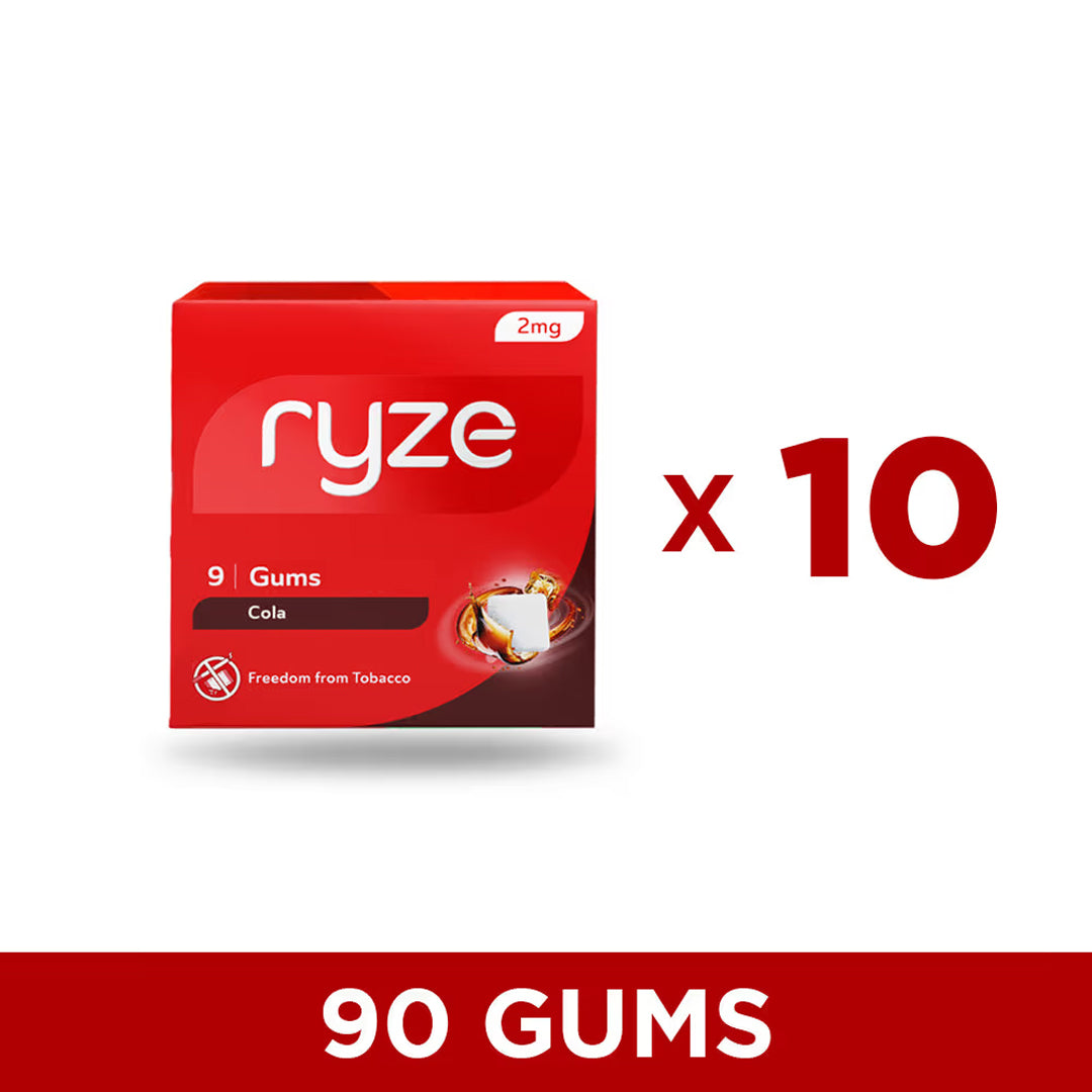 RYZE गम - कोला फ्लेवर - 2 mg