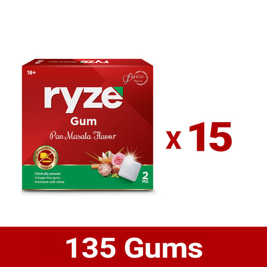 RYZE गम्स फ्लेवर्ड पान फ्लेवर - 2mg