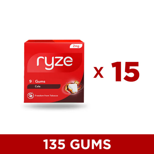 RYZE गम - कोला फ्लेवर - 2 mg