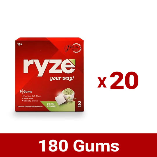 RYZE गम्स फ्रेश फेनेल फ्लेवर - 2mg