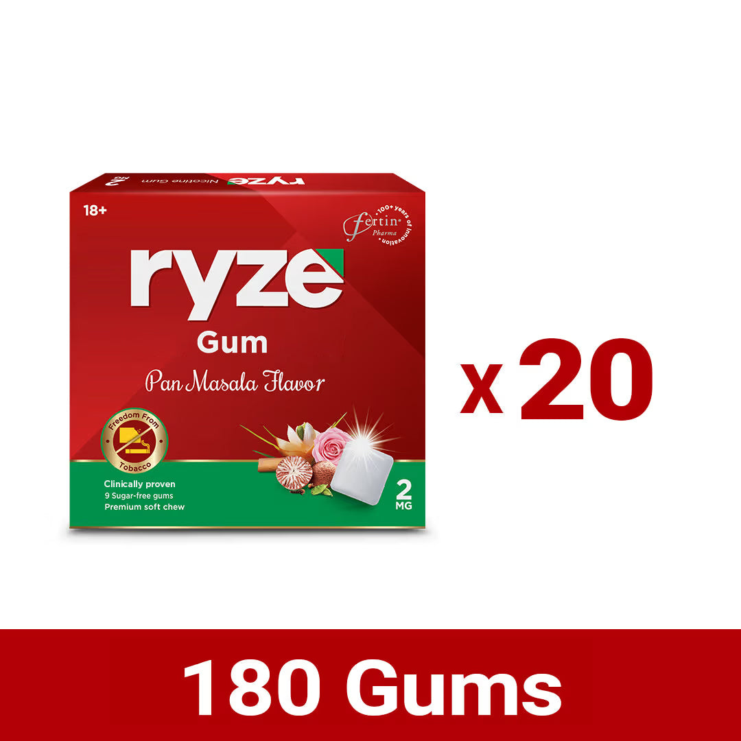 RYZE गम्स फ्लेवर्ड पान फ्लेवर - 2mg