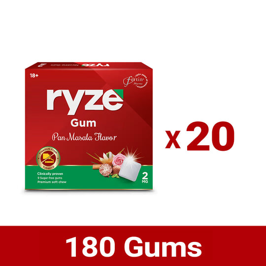 RYZE गम्स फ्लेवर्ड पान फ्लेवर - 2mg