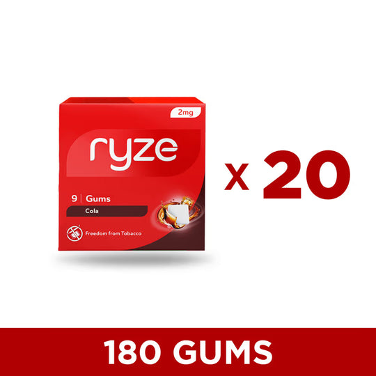 RYZE गम - कोला फ्लेवर - 2 mg