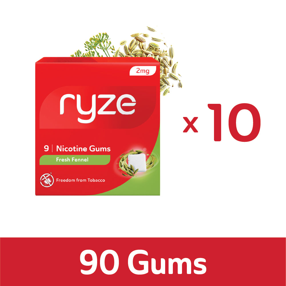 RYZE Gums Fresh Fennel Flavor - 2mg