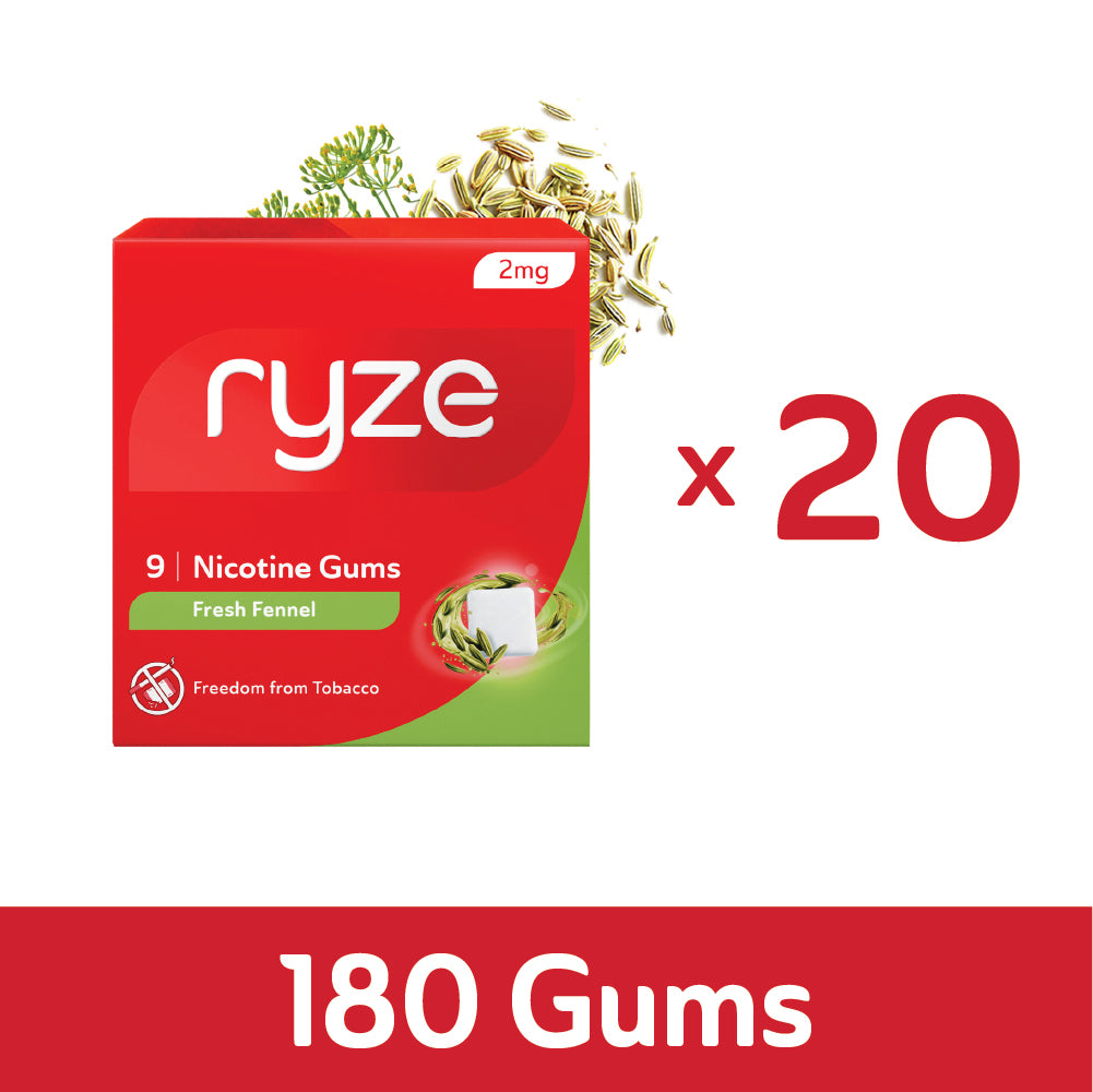 RYZE Gums Fresh Fennel Flavor - 2mg