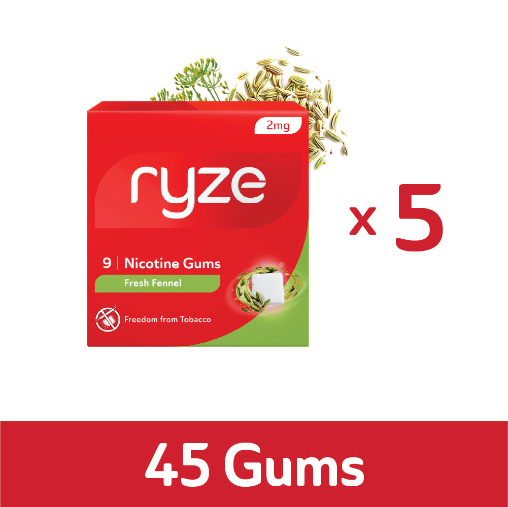 RYZE Gums Fresh Fennel Flavor - 2mg