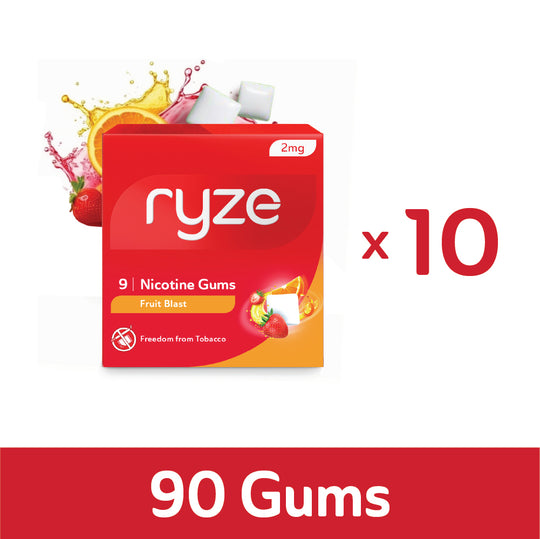 RYZE Gums Fruit Blast Flavor - 2mg