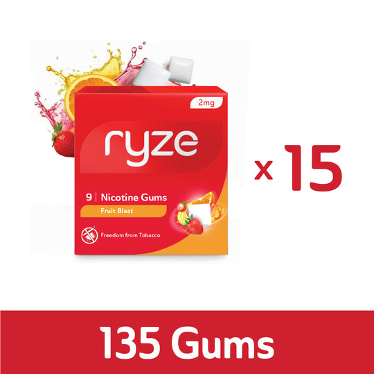 RYZE Gums Fruit Blast Flavor - 2mg