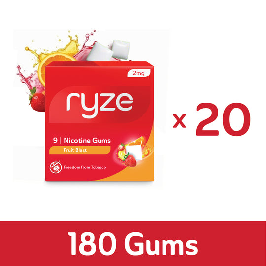 RYZE Gums Fruit Blast Flavor - 2mg