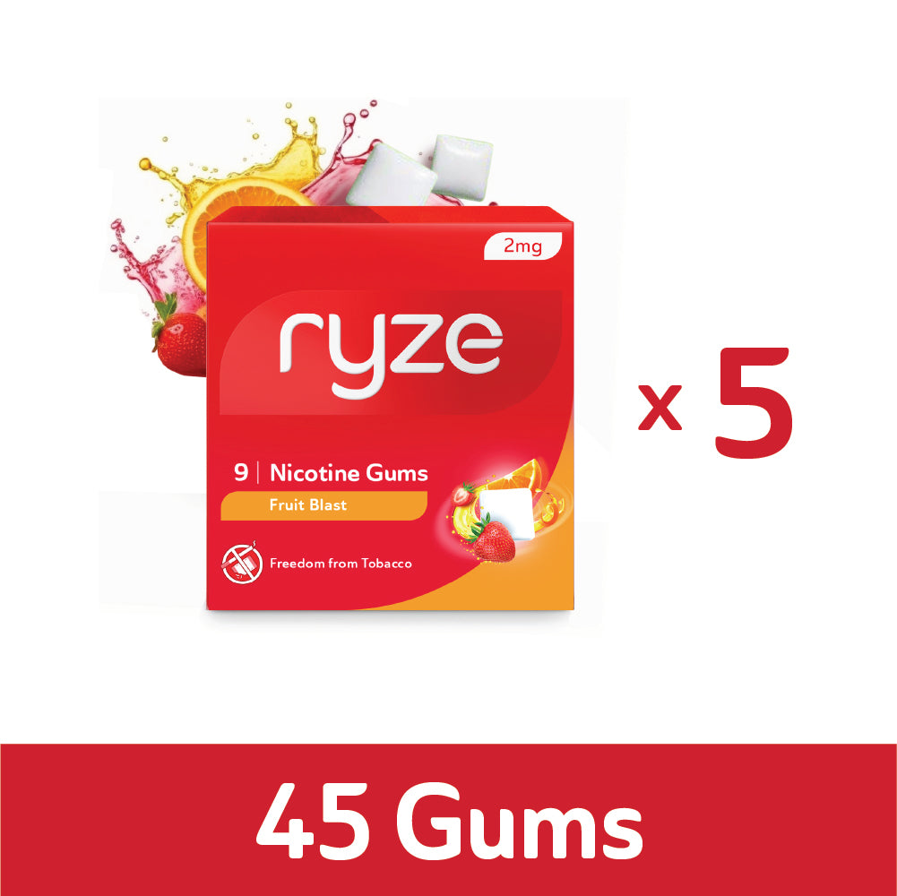 RYZE Gums Fruit Blast Flavor - 2mg