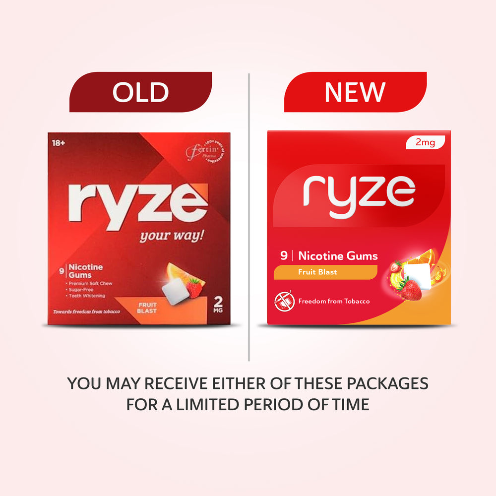 RYZE Gums Fruit Blast Flavor - 2mg