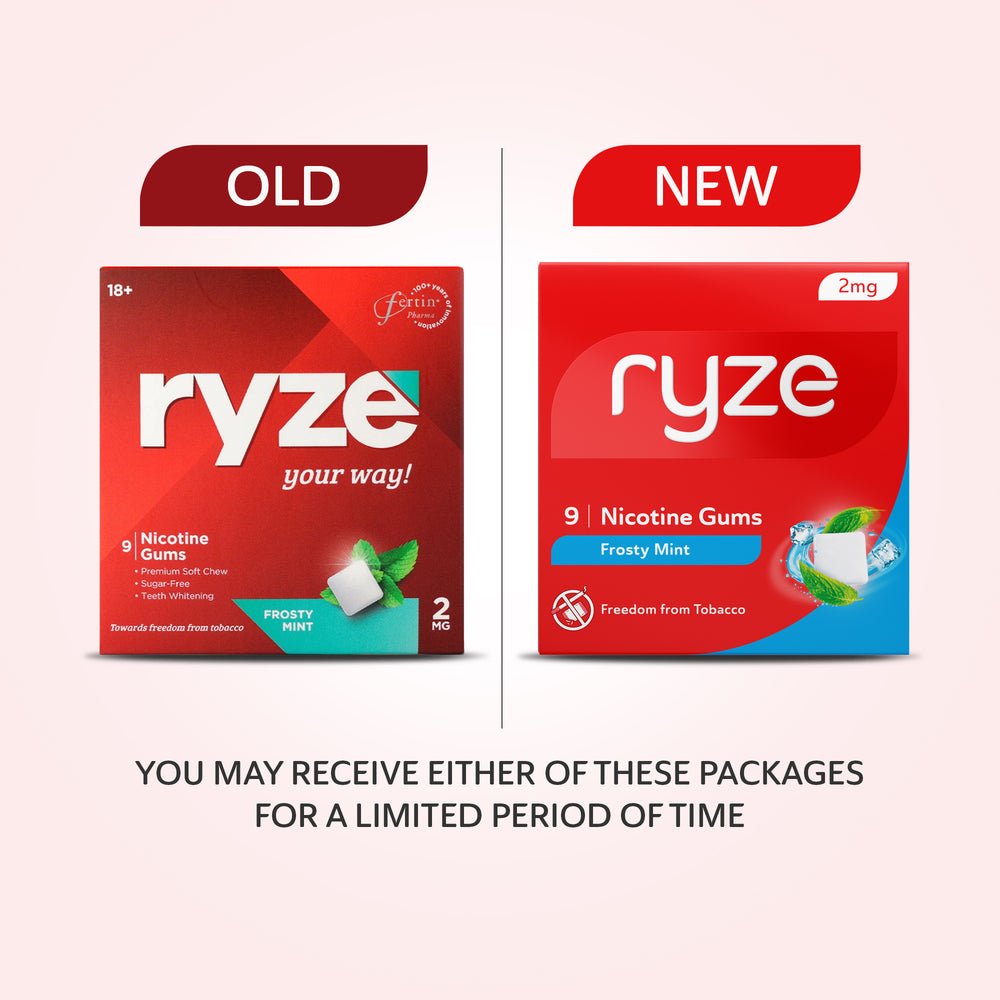 RYZE Gums Frosty Mint Flavour - 2mg