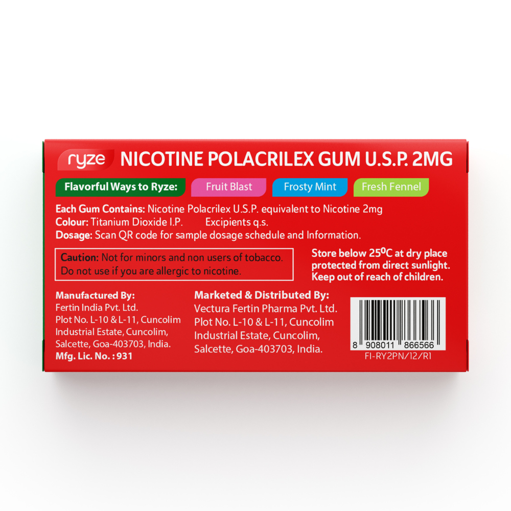 RYZE Gums (Royal Paan) Pack of 3