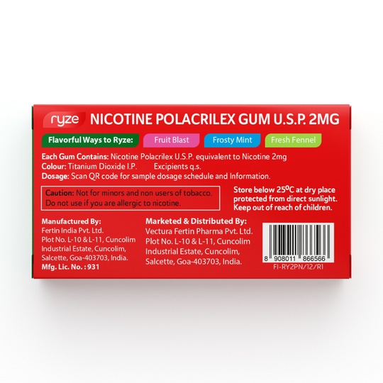 RYZE Gums (Royal Paan) Pack of 3