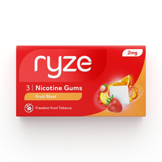 RYZE Gums (Fruit Blast) Pack of 3