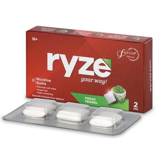 RYZE Gums (Fresh Fennel) Pack of 3