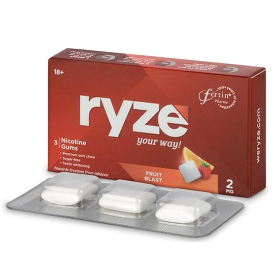 RYZE Gums (Fruit Blast) Pack of 3