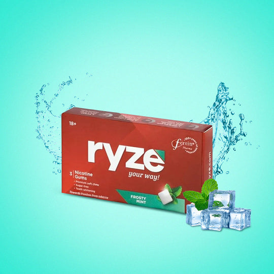 RYZE Gums Frosty Mint Flavor