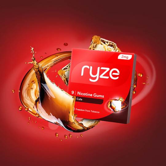 RYZE गम - कोला फ्लेवर - 2 mg